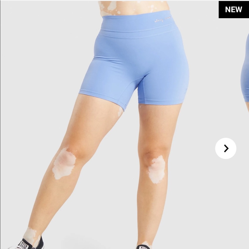 Gymshark x Whitney Simmons High Rise Shorts - Blue